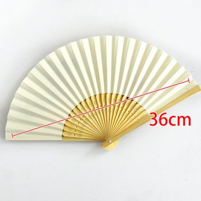 And Porcelain Blue Folding Handicraft Style Ornament Fan White Chinese