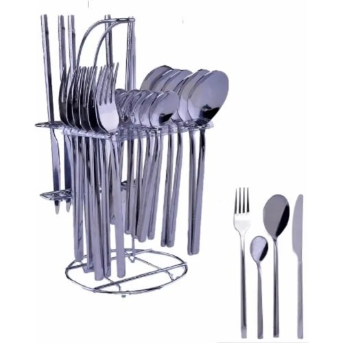 Thick Stainless Steel Cutlery Set - 24 Pieces