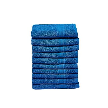 Amal Hand Towel Set 400 Gsm-  100% Cotton Terry - 10-piece - Blue - 40 x 60 cm