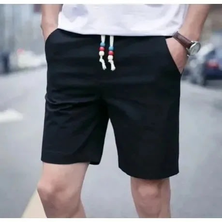 Men's Short With Side Pockets - Black