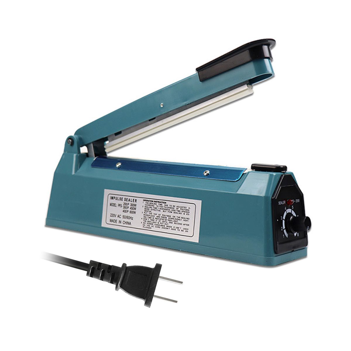 8-Inch Impulse Sealer Hand-Operated Heat Sealer PE/PP Bag