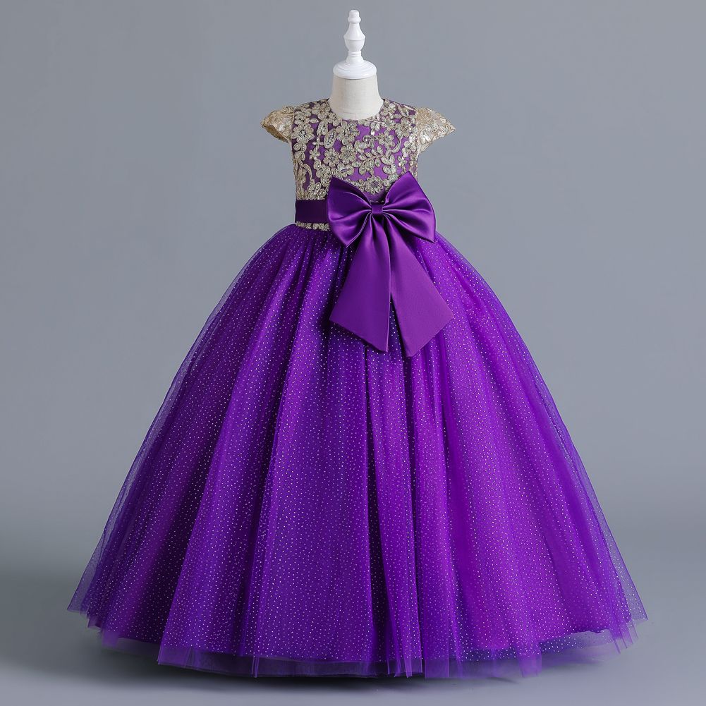 Girls Children Kids New Arrival Maxi Birthday Wedding Dinner Party Princess Dresses Ball Gown