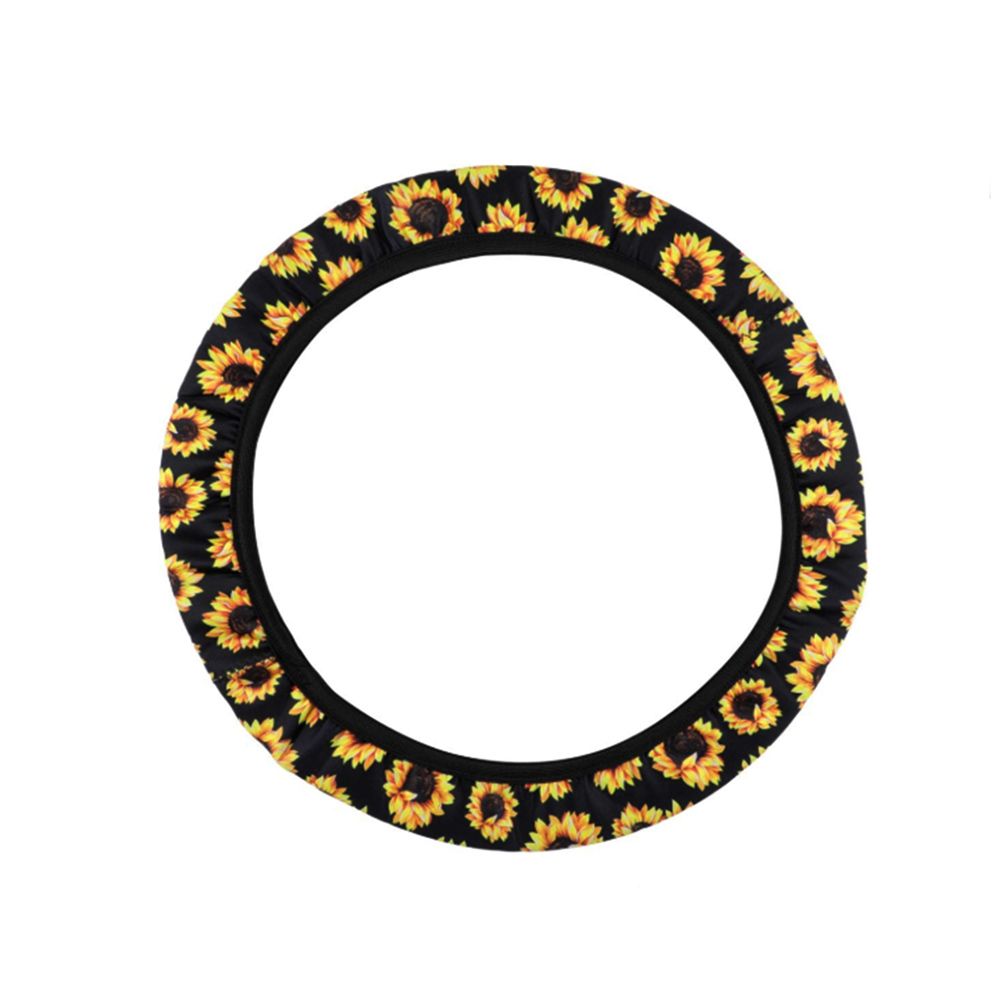 Universal Sunflower Steering Wheel Cover,Anti Slip And Sweat