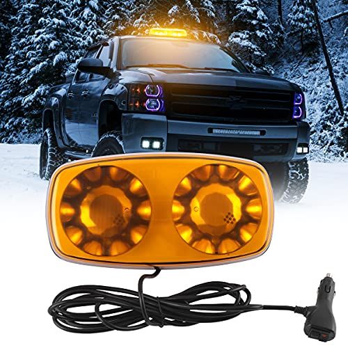 LED Rooftop Strobe Beacon Lights Bar Magnetic Mount Emergenc