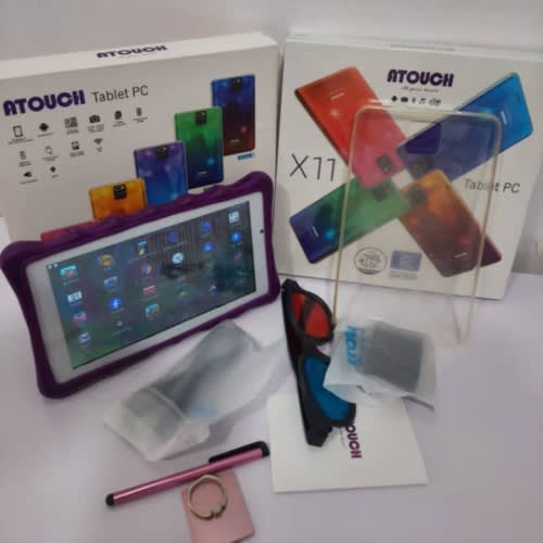 X11 Kids Learning Tablet - 32GB ROM - 3GB RAM - Dual Sim - Android 6.1 - Wifi - Purple Silicon