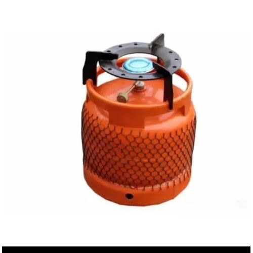 Gas Cylinder With Burner  Iron Pot Seater-3kg