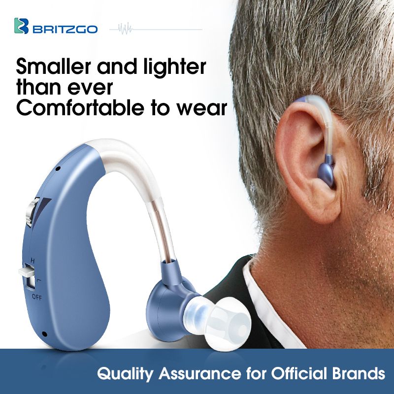 Britzgo Deaf Hearing Aid Hearing Amplifier USB Rechargeable