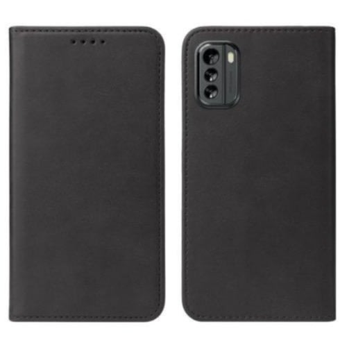 Leather Flip Case For Nokia G60 - Black