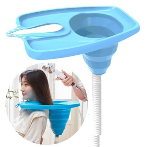 Foldable Shampoo Basin With Drainage Pipe