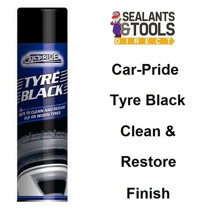 CAR-PRIDE CAR TYRE BLACK CLEAN AND RESTORE OLD / WORM TYRES