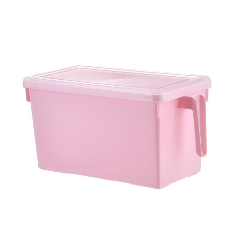 Freezer Food Container Bins with Cover Refrigerator