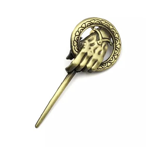 Retro Game Of Thrones Hand Of The King Brooch - Gold