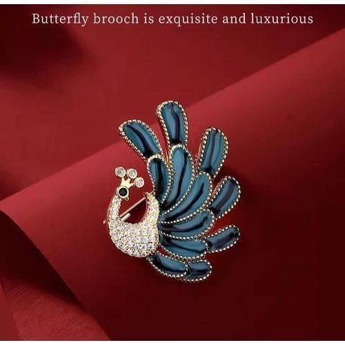 Ladies Rhinestone Brooch Pin Bouquet