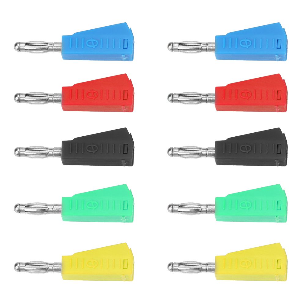 10pcs P3002 4mm Nickel Plated Speaker Banana Plug Connector