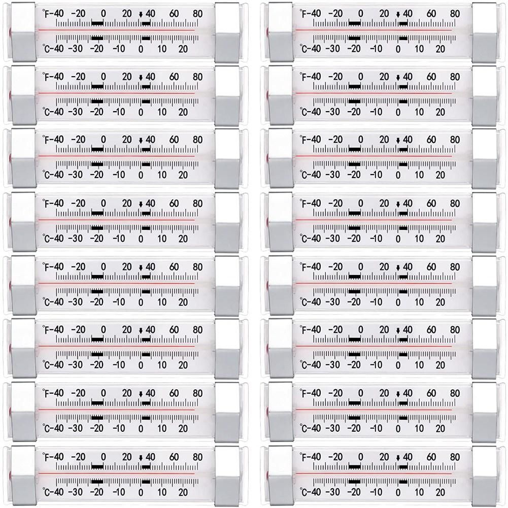 20 Packs Freezer Kitchen Thermometer Refrigerator Thermometer Cooler