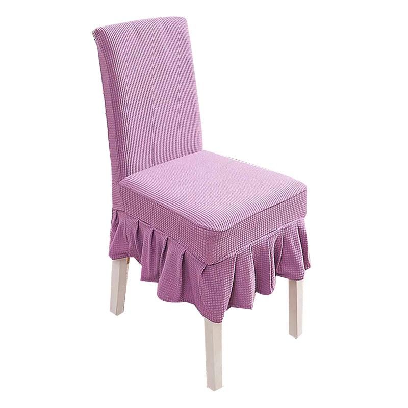 Waterproof Stretch Solid Color Dining Table Chair Stool