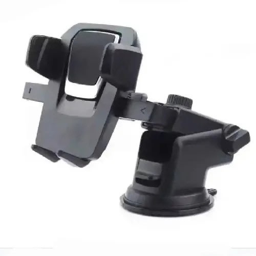 Silicone Sucker Car Phone Holder - Black