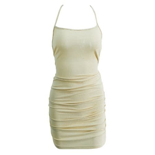 Bodycon Shiny Dress- Gold