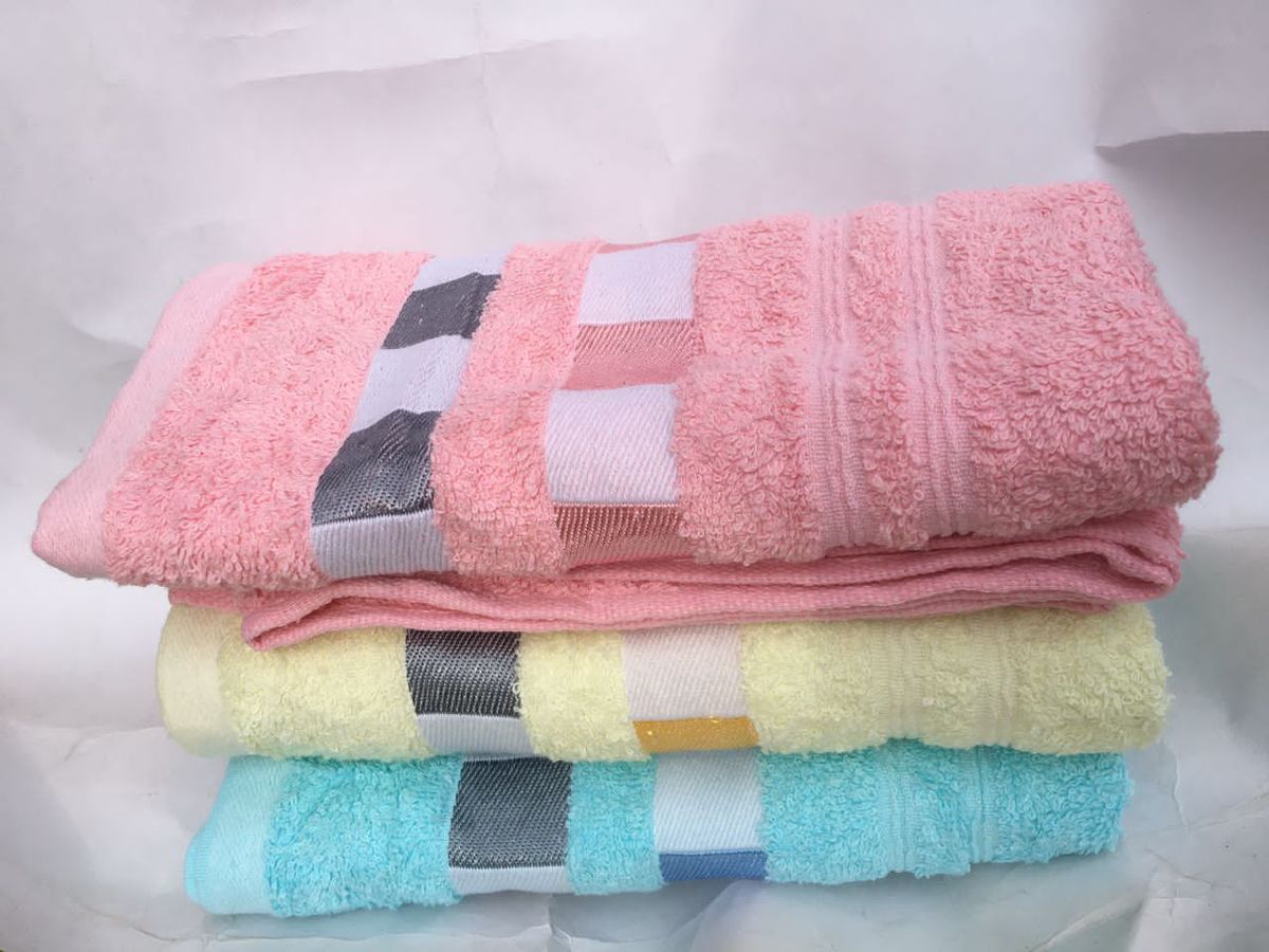 Baby Towel 3 In 1 Set-Cream/Pink/Blue