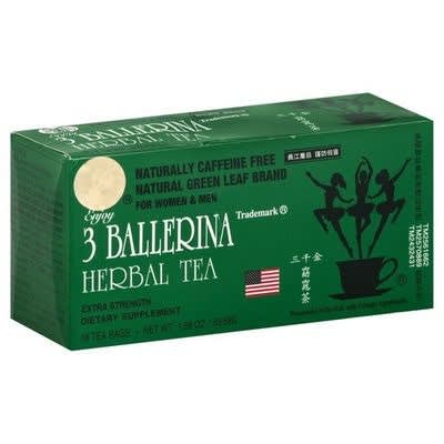 3 Ballerina Dieters Extra Strength Drink - 18 Tea Bags - 53.88g