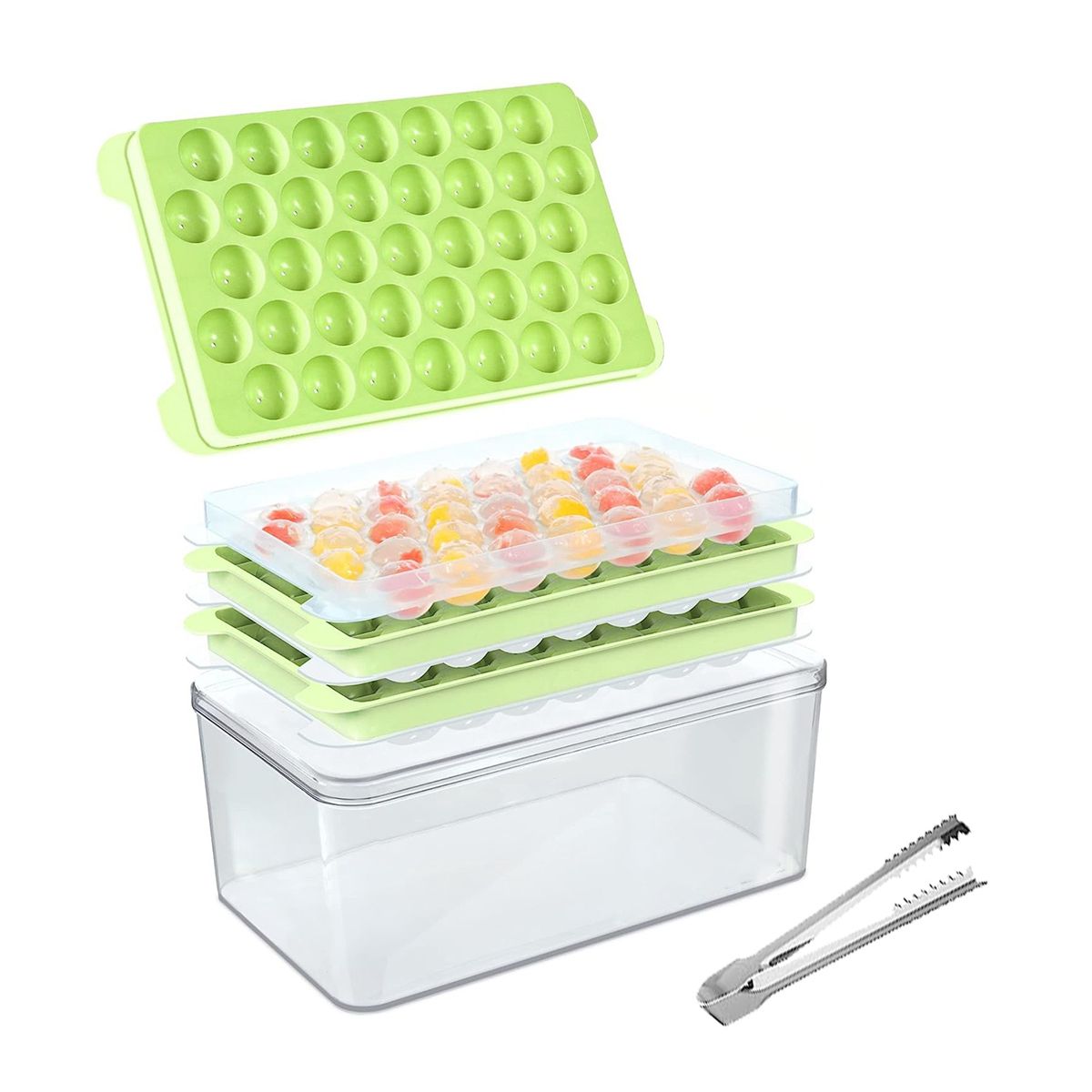 Ice Cube Tray, 3 Packs Round Ice Cube Trays for Freezer,
