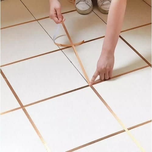 Floor Tiles Ceramic Decorative Tape - Gold