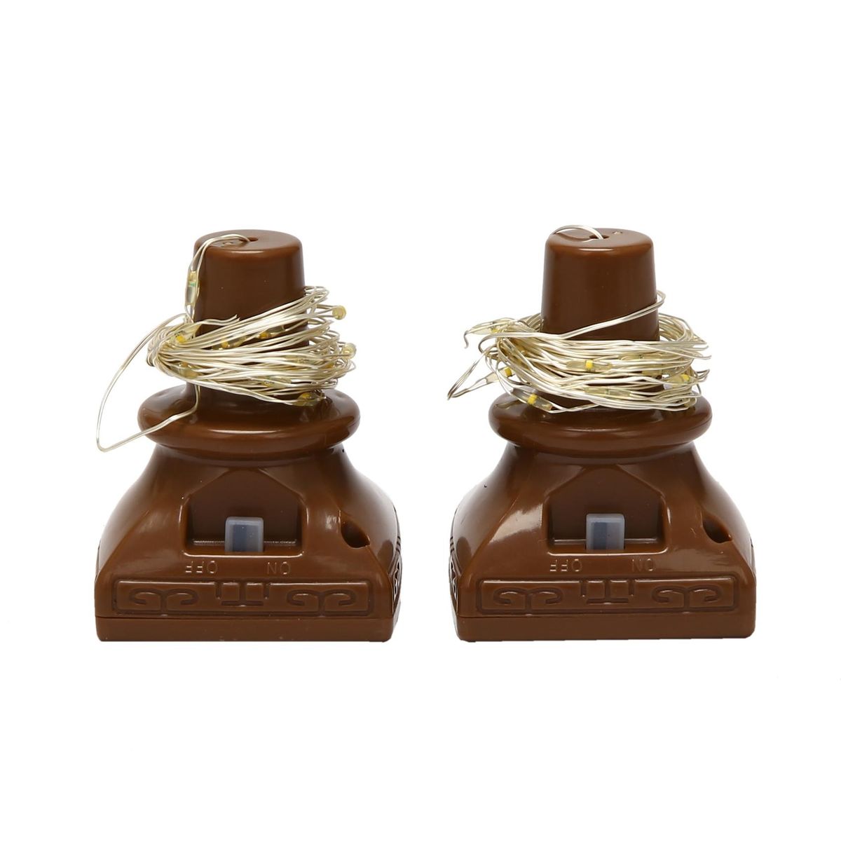 Solar Powered Lights 20 LED Copper Cork Lights for DIY Wedd