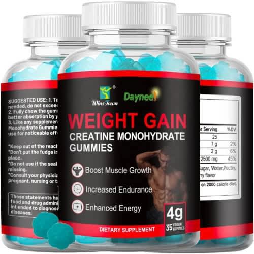 Weight Gain Creatine Monohydrate Gummies -4g-35 Gummies