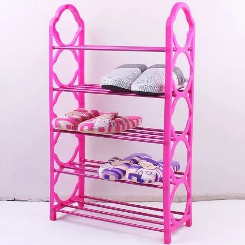 5 Layer Display Plastic Shoe Rack