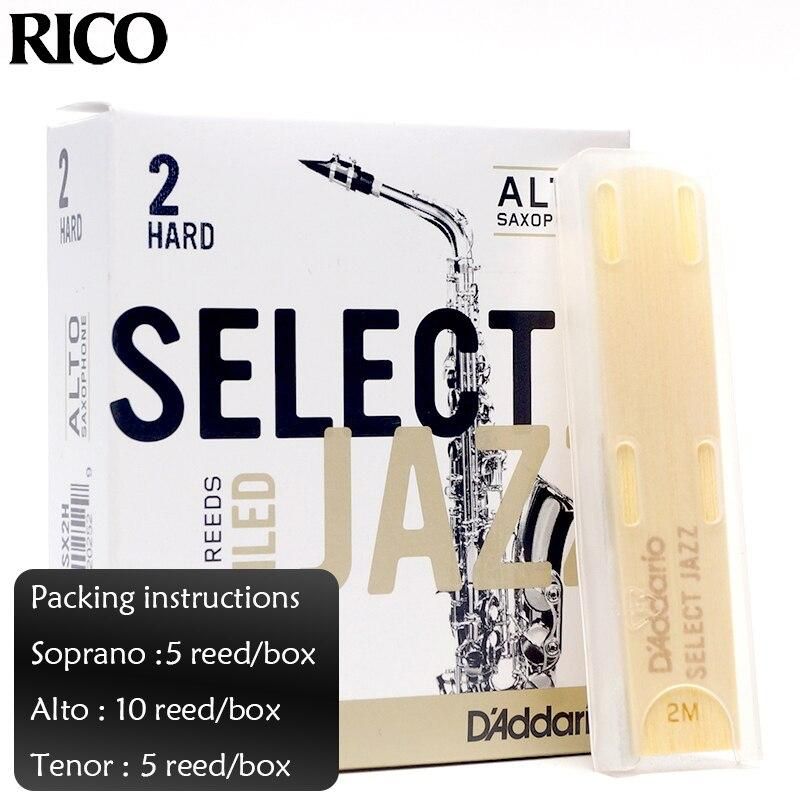 The United States RICO alto saxphone reedSELECT JAZZ Eb alto sax reed Unfiled and Filed