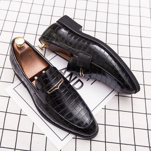 Men Business Shoes Pointed Leather Shoes Big Size Wedding Party Footwear Vintage Male Shoes