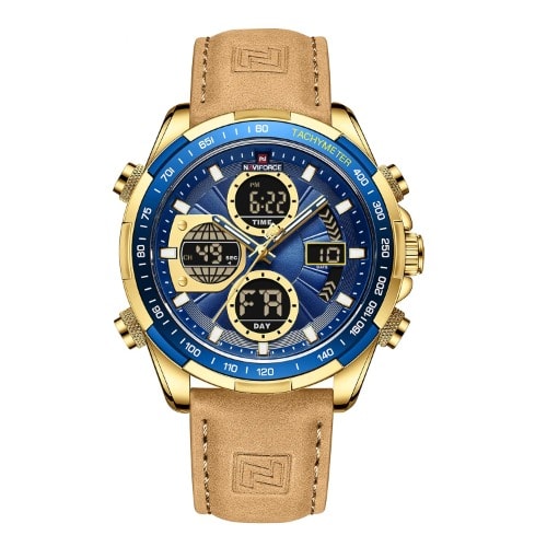 Brown Leather Men's Wrist Watch