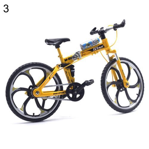 1/10 Scale Simulation Alloy Mini MTB Racing Bike-Yellow