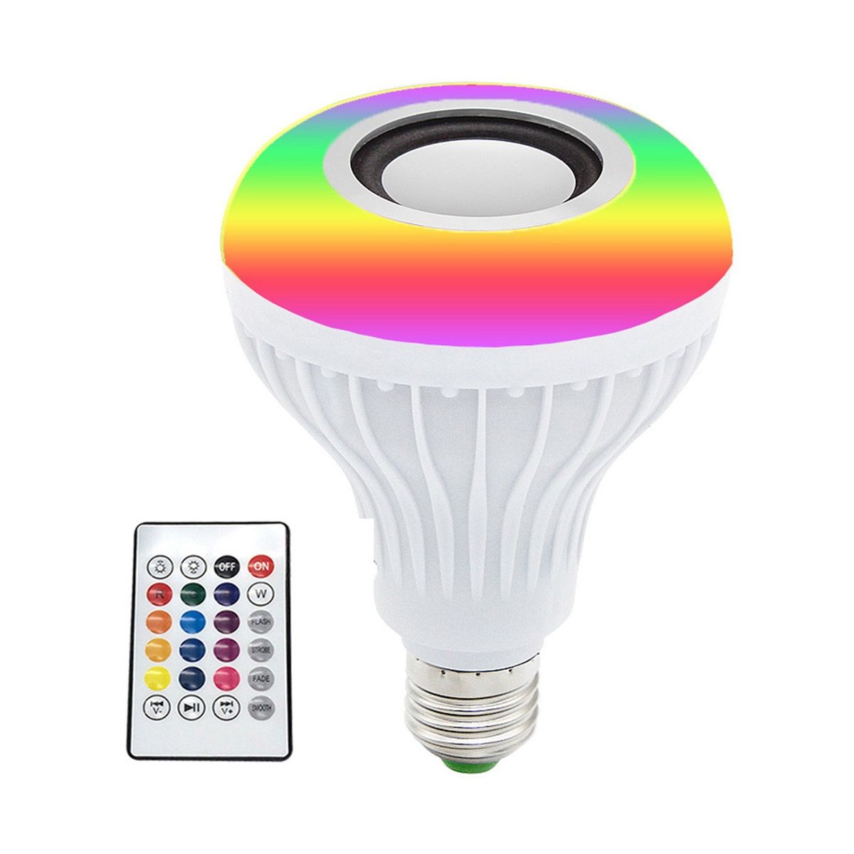 12W RGB BT Colorful Music Bulb LED Lamp E27 Wireless Speaker