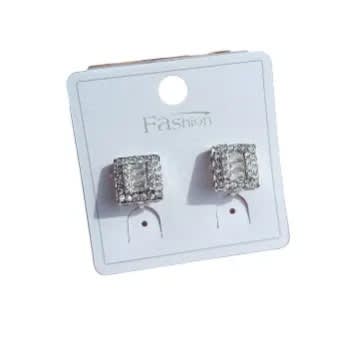 Ice Unisex Clip On Earrings - Silver