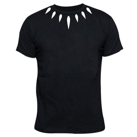 Black Panther Print Tshirt - Black