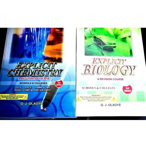 Explicit Chemistry And Biology - A Revision Course For Schools And Colleges - 2 In 1