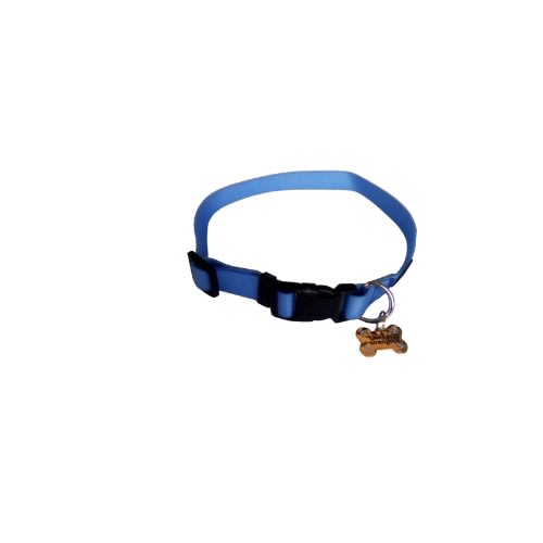 TD PP Adjustable Rubber Authentic Washable Collar- Blue