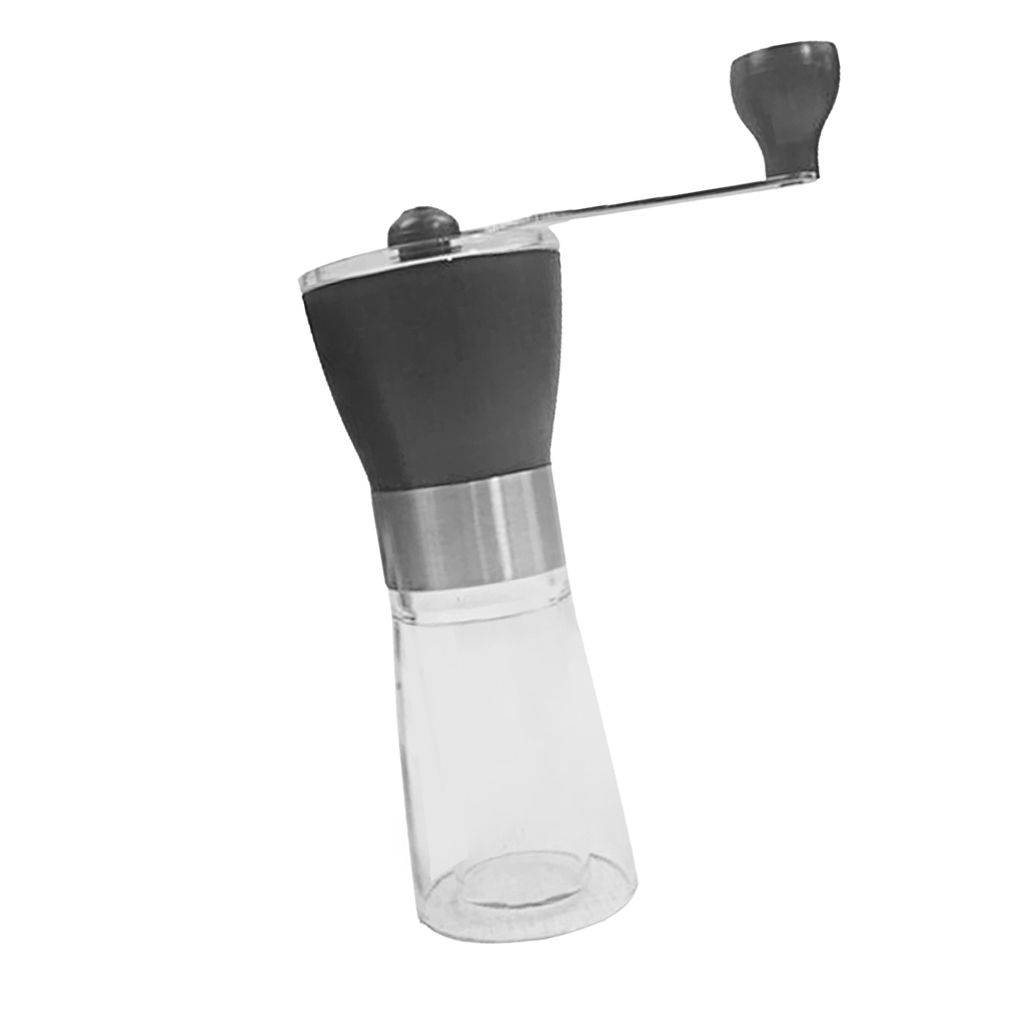Hand-Ground Coffee Mill, Manual Coffee Grinder, Stainless Steel &