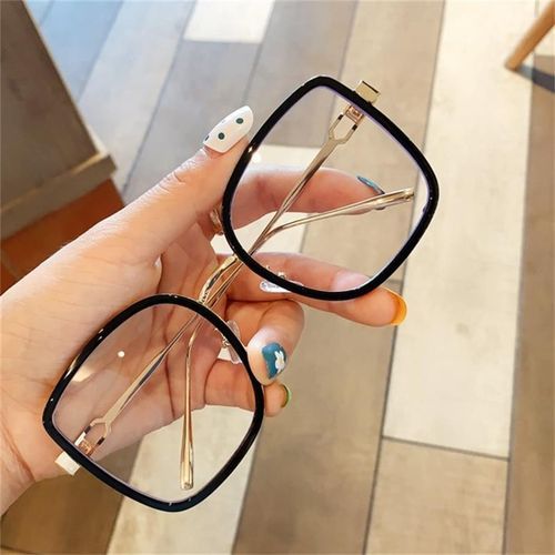 Anti Blue Light Blocking Square Frame Myopia Glasses