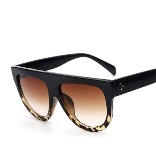 Ladies Oversized Flat Sunglasses