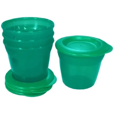 Munchies On The Move Kids Snack Pot - 4 Pack - Green