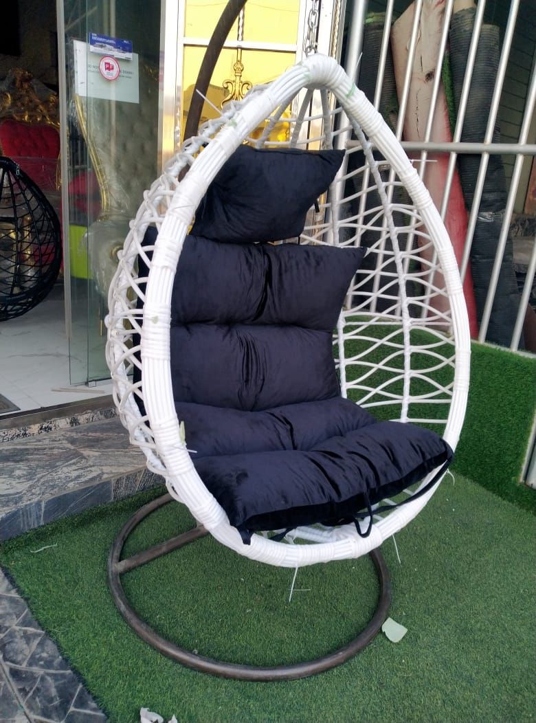 INDOOR / Outdoor Swing Luxury Chair - Black Or Ash