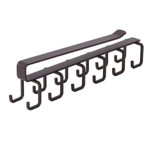 Iron Art Clapboard Hanger Wardrobe Multifunctional Hook Kitchen Cabinet 6 Hook Hook Finishing Rack Without Nails
