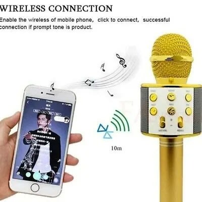 Wireless Karaoke Bluetooth Microphone Hifi Speaker