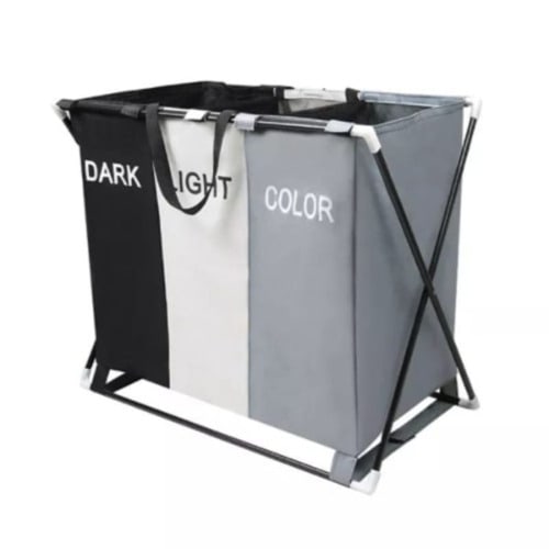 Laundry Bag -3 Sections Dirty Clothes Bag - 70l