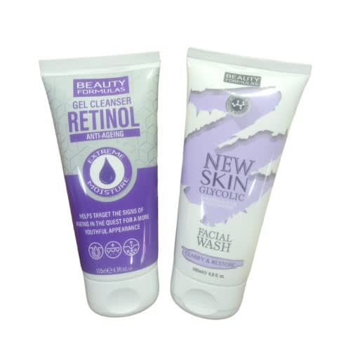Retinol Gel Cleanser 150ml + New Skin Glycolic Face Wash 150ml