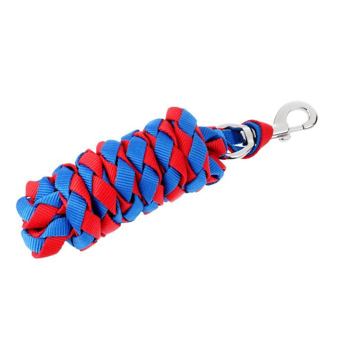 Heavy Duty Horse Riding Equestrian Lead Rope With 3 Meters Red+Blue
