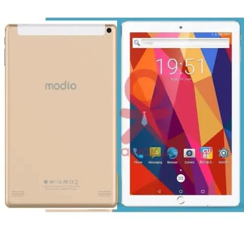 Modio M96 Dual Sim Tablet Keyboard - 9.6" 64GB ROM - 3GB RAM- 4G LTE- 5000mAh -Gold