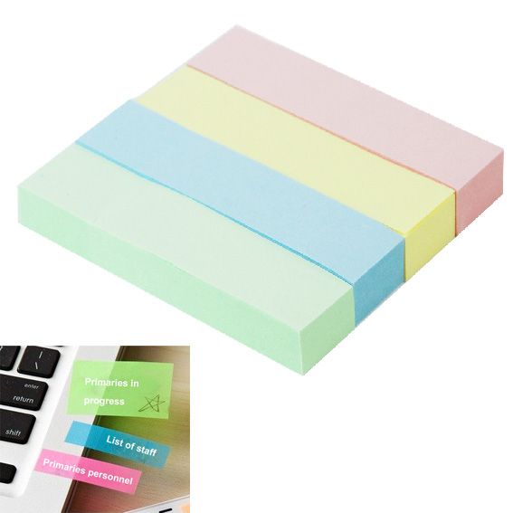Four-Color (Red, Yellow, Blue, Green) Sticky Notes, Size: 19mm X 76mm